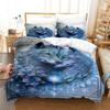 Luxury  Floral Bedding Set Gold Butterfly 3D Print Duvet Cover Pillowcase Breathable Wrinkle-Free For Bedroom Decor