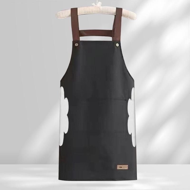 Custom Waterproof, Oil-Proof H-Type PVC Apron with Thick Straps and Logo Printing, Ideal for Kitchen Use and Gifts