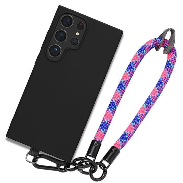 Coque - samsung - galaxy s24 ultra - antichoc - anti-rayures - bracelet démontable multicolore