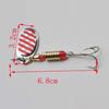 10pcs Boxed Rotating Spoon Kit Lure Fishing Lures Spinner Wobblers Hooks Metal Sequin Trout Crankbaits Fishing Accessories New