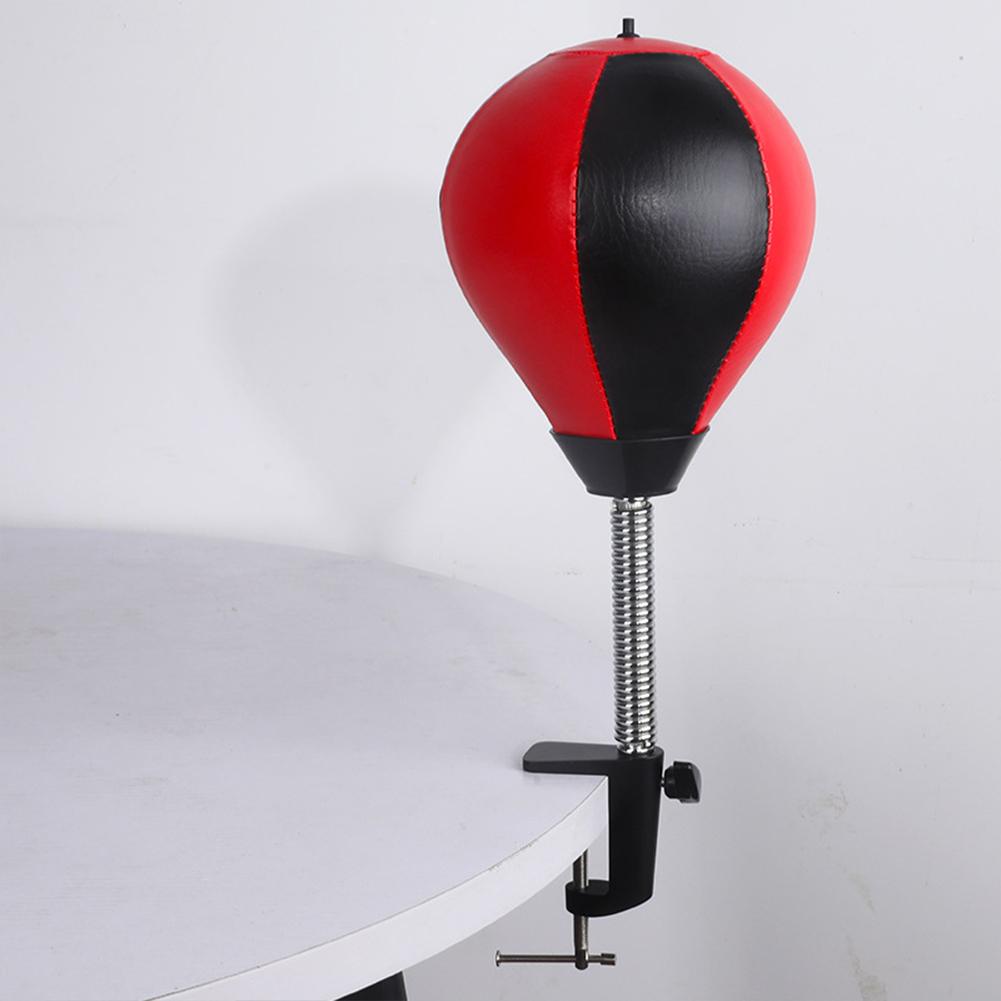 Desktop Punching Bag Wall-Mount Punching Ball Stress Relief Boxing Training Bag with Clamp Portable Speed Bag for Kids Adults