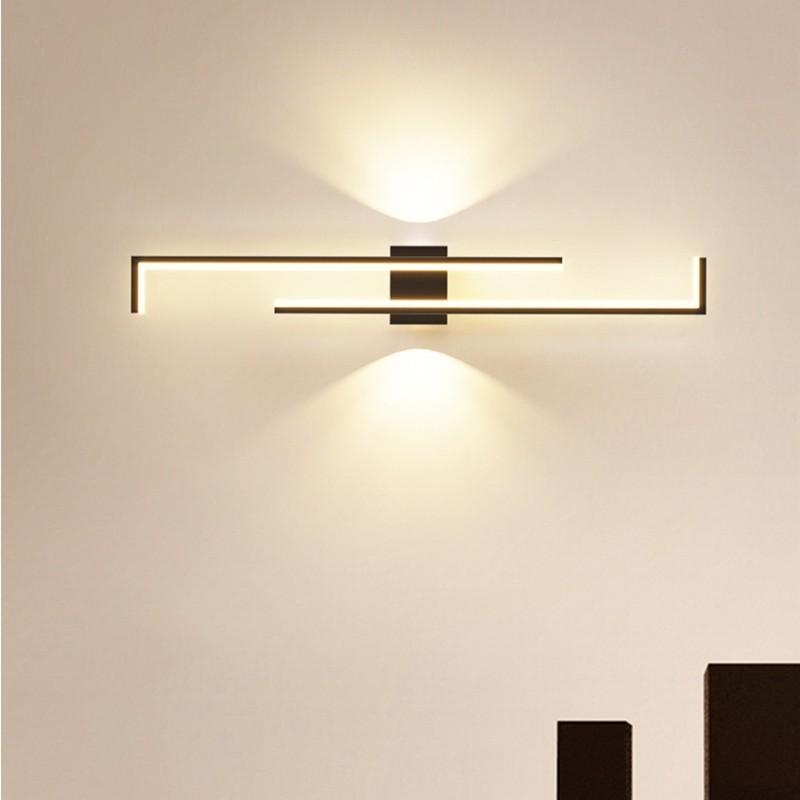 60/80/100/120cm Linear Wall Lights Aluminum Wall Lamp Living Room Bedroom Aisle Light Minimalist LED