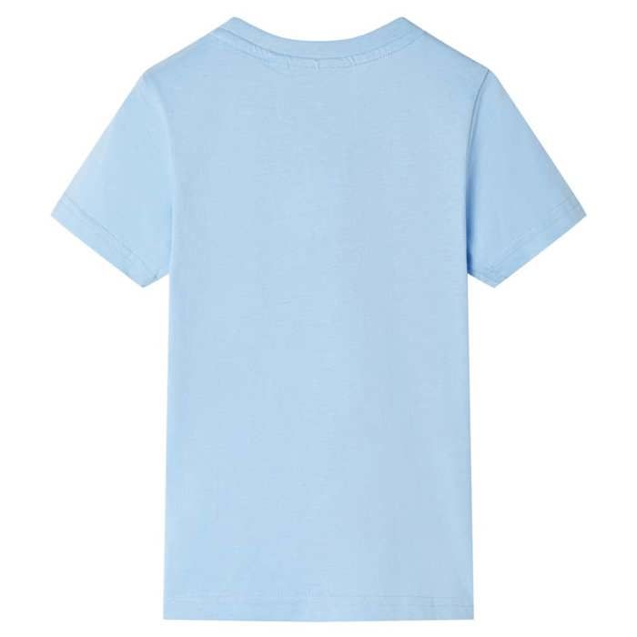 T-shirt pour enfants avec manches courtes bleu clair 92/104/116/128/140