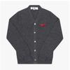 Comme Des Gar Ons Play Double Red Heart V Neck Cardigan Ax N058 051