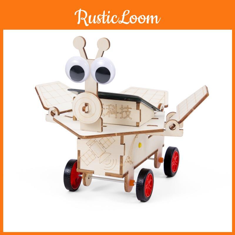 Wissenschaftsexperiment DIY Solar Mond Rover mit wiederaufladbarem Motor für Kinder Wissenschaftliches Bildungsset