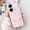 For Oppo Reno8 T Phone Case Reno 8T 5G 4G CPH2481 CPH2505 Elegant Floral Cat Soft Silicone Transparent TPU Lightweight Cases