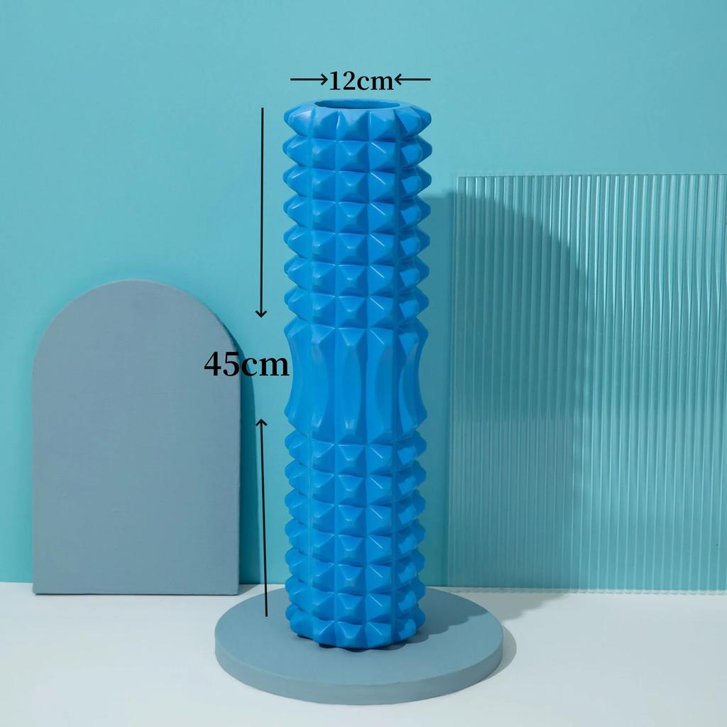 33/45Cm Yoga Foam Roller Whole Body Area Deep-Tissue-Rooted Muscle Tissue Massage Relaxer Sports Rehabilitation Fascial Column Household Fitness