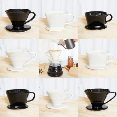 Ceramic V60 Drip Coffee Filter Cup Set
