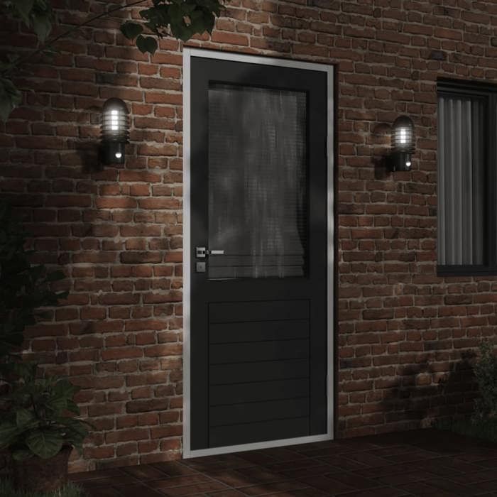 VidaXL Appliques murales d'extérieur et capteurs 2pcs acier inoxydable, éclairage mural d'extérieur, lampe murale de jardin, 4006255