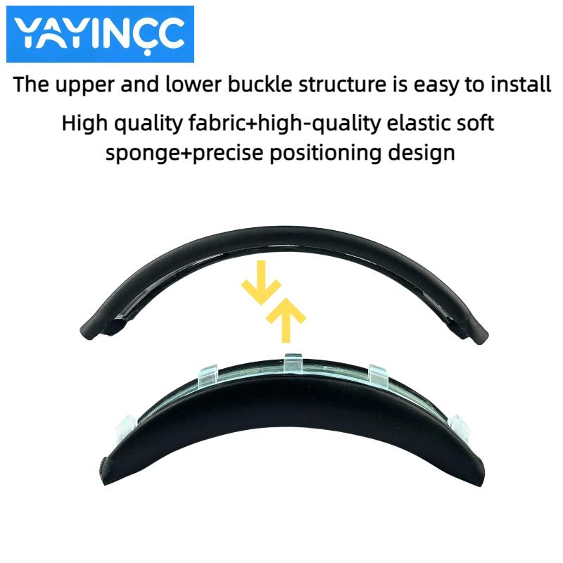 Replacement Snap on Headbeam cushion/Protein skin memory sponge ear pad For Sony WH-1000XM4 Headset repair parts Easy to install