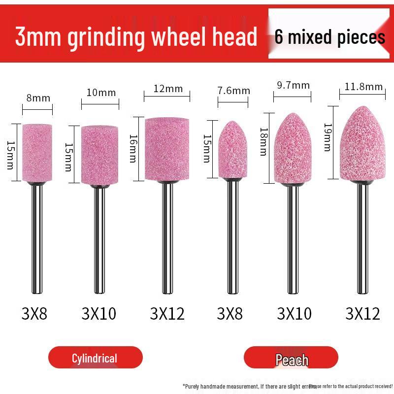 Sapphire Grinding Head: 3mm Electric Grinder Wheel for Metal Rust Removal and Polishing