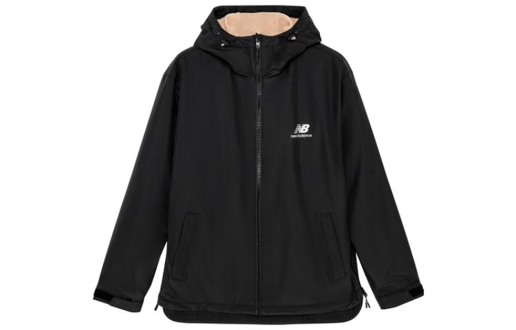 New Balance Men's Black Jackets Hooded Moderate Other Amj23353-Bk Cm