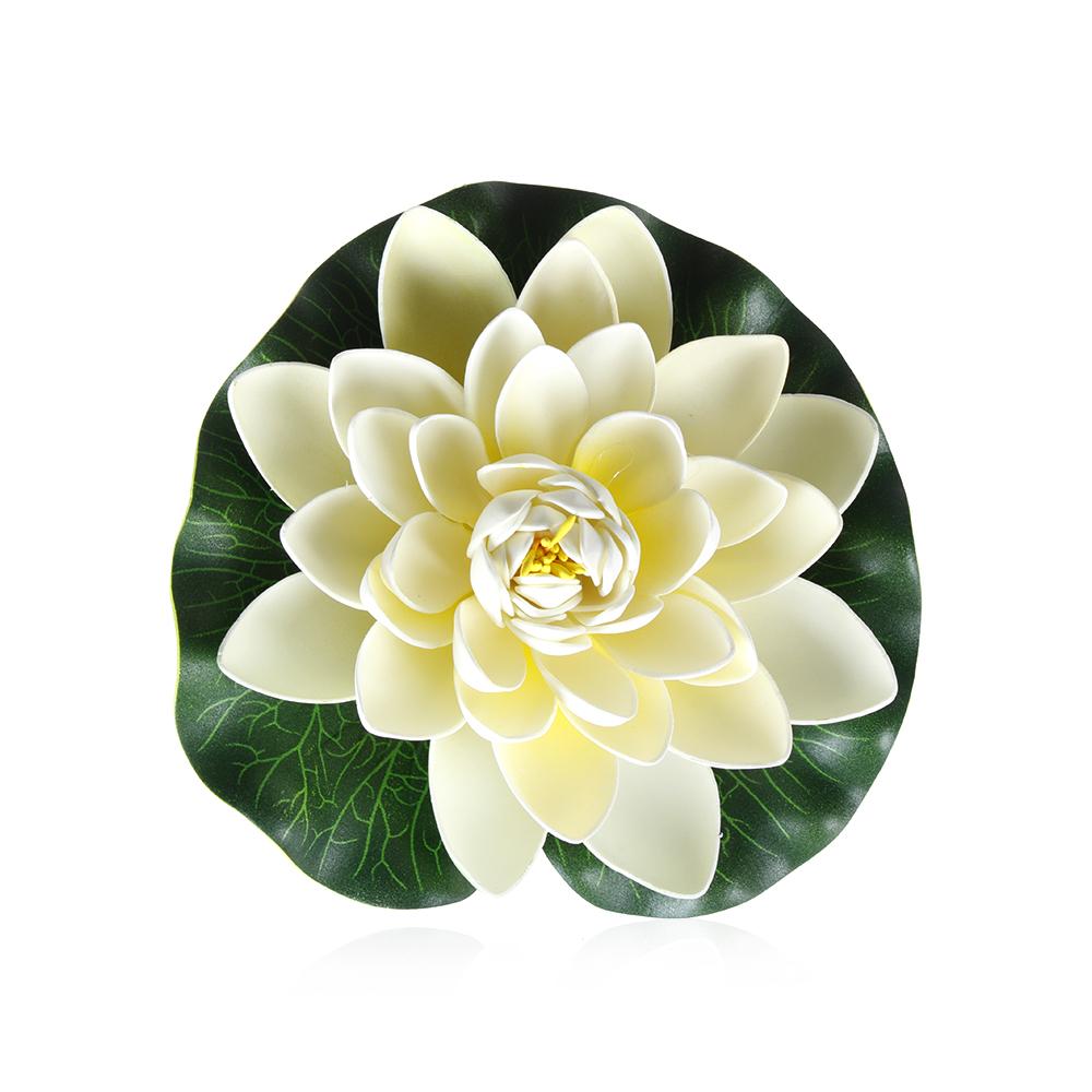 Leaves Home Decoration Floating Plants Artificial Lotus Flower Water Lily Simulation Fake Plants