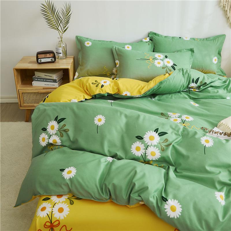 Warm Four-piece Set, Quilt Cover, Bed Linen, Bedding, Single Dormitory Three-piece Set