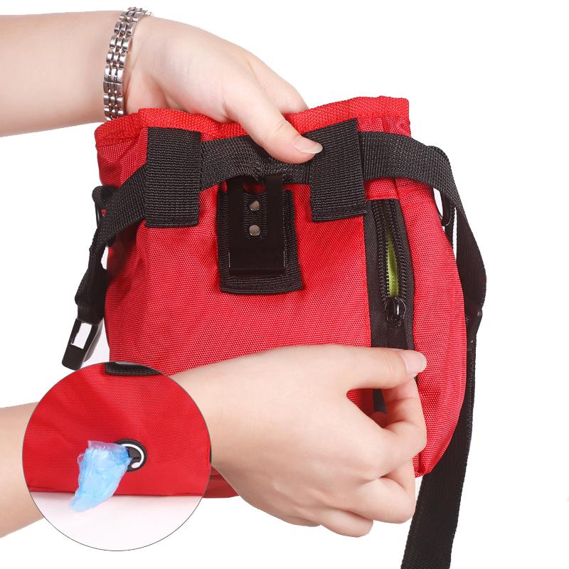 Portable Dog Snack Treat Bags Easy Storage Belt Bag Pet Training Large Capacity Puppy Reward Bags Waist Bag Durable Pet Supplies