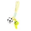 Football Keychain with Whistle Car Key Ring with Braided Strap Football Backpack Purse