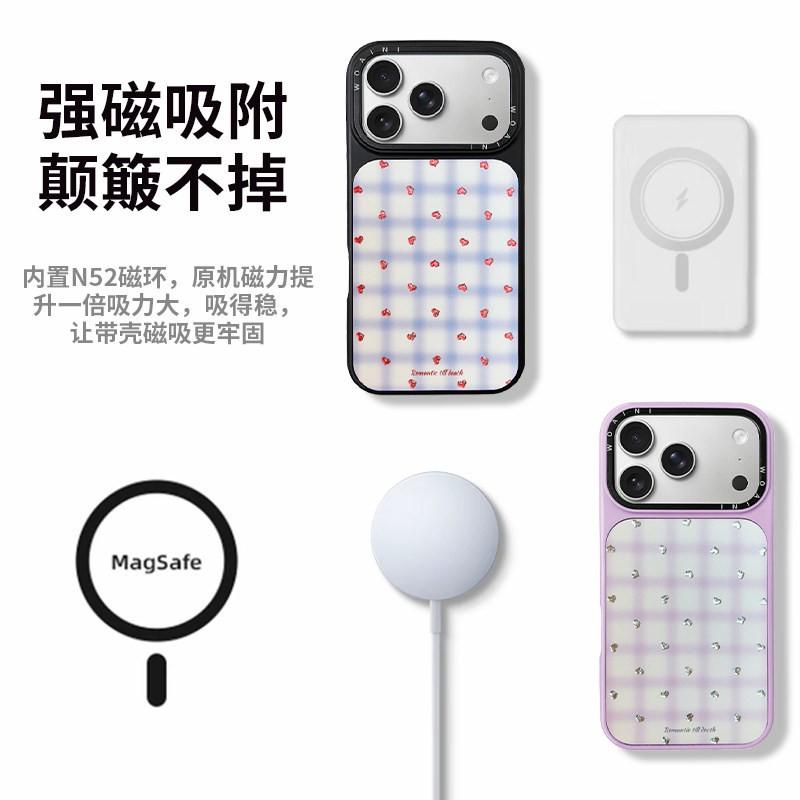 Magnetic Snap-on Aluminum Phone Case IPhone 17 Pro Max 16 15 14 13 Series Slim Protective Cover With MagSafe