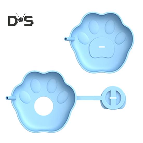 

Силиконовый держатель для мороженого, герметичный, безопасный для детей, беспроблемный держатель для лакомств, держатели для мороженого в рожках из пищевой стали со встроенной трубочкой для детей синий