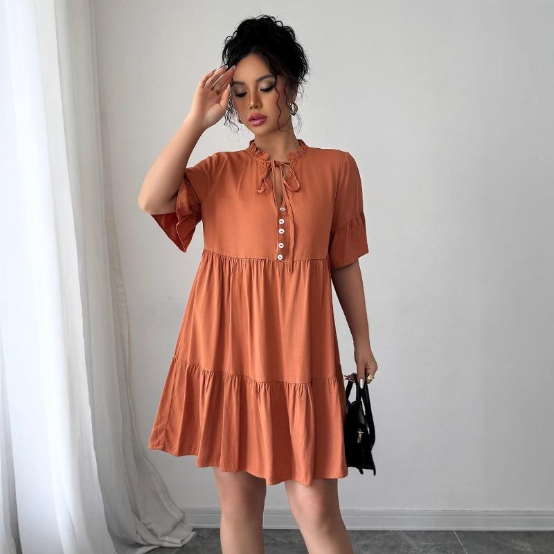 

Платье-футляр на бретельках Simple Style для женщин на весну и лето XL оранжевый