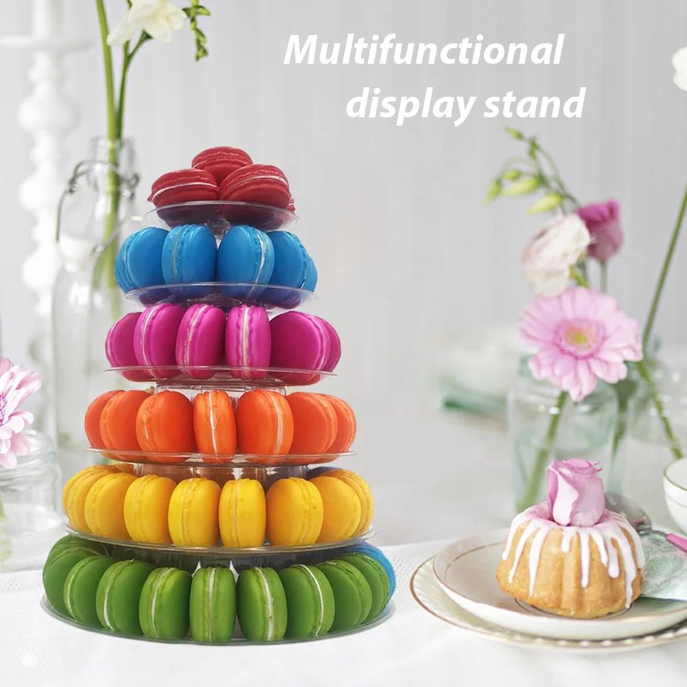 Transparent Wedding Cupcakes Rack Party Tabletop Desserts Bracket Portable Macarons Organizer Holder Kitchen Accessories