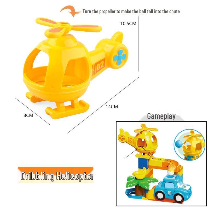 Large Lego-Compatible Ball Track & Piano Building Toy Accessories