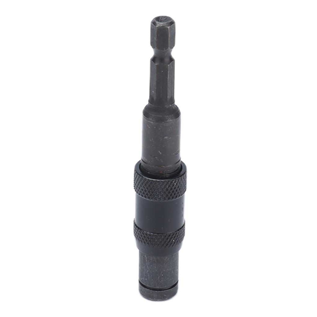 Quick Relse Bit Holder Self Locking Screwdriver Extension Rod 1/4in Hex Shank
