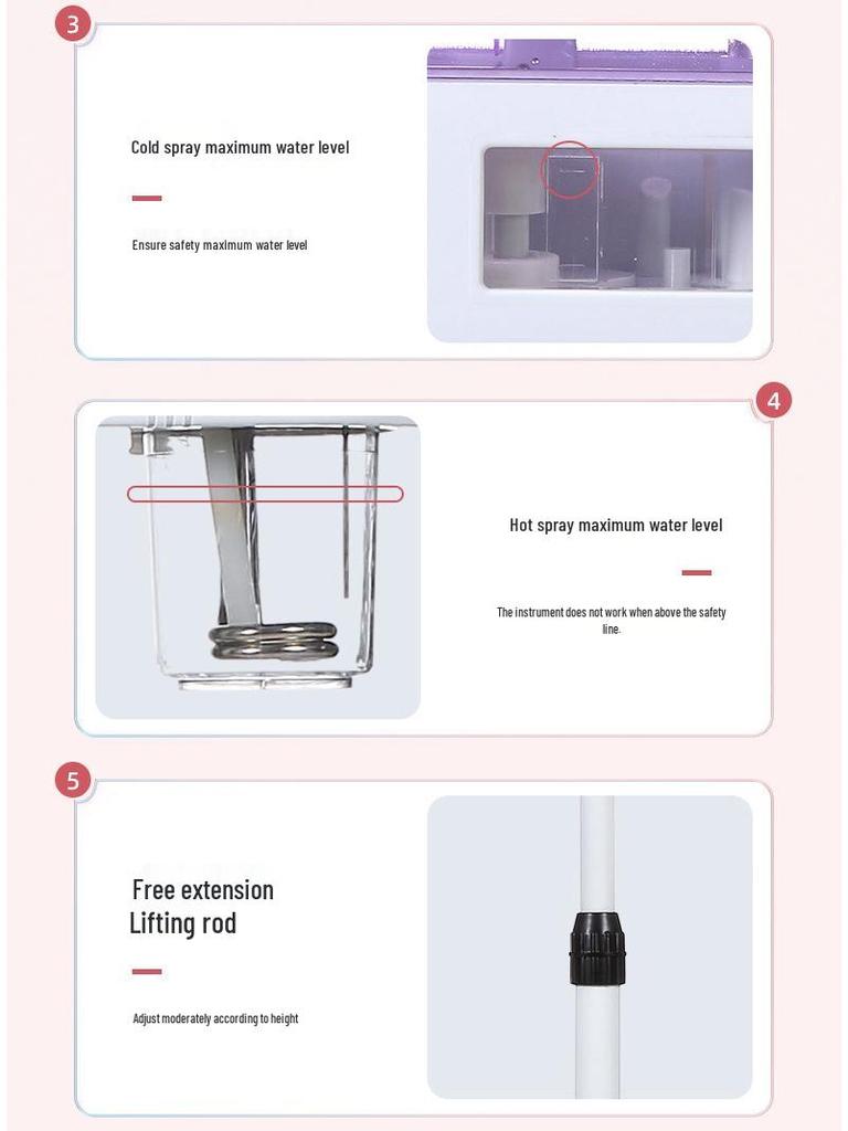 Dual-Pipe Hot & Cold Facial Steamer Hydrating Beauty Instrument