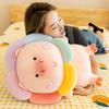 Cute Rainbow Pig Plush Toy Doll Soft Bed Companion Stuffed Animal Pillow Gift
