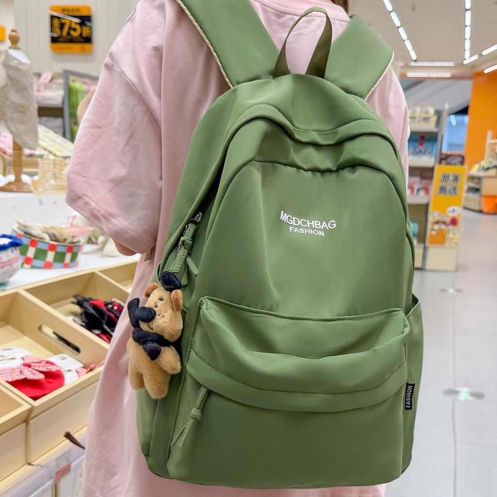 Schoolbag high-value new Oxford cloth lightweight schoolbag Korean version large-capacity student backpack simple casual versatile backpack