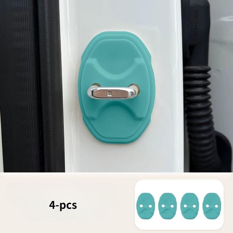 For 2026 GWM ORA 5 Silicone Door Lock Cover, Door Stopper Shock Absorbing Buffer Pad, Anti-Rust Modified Accessories