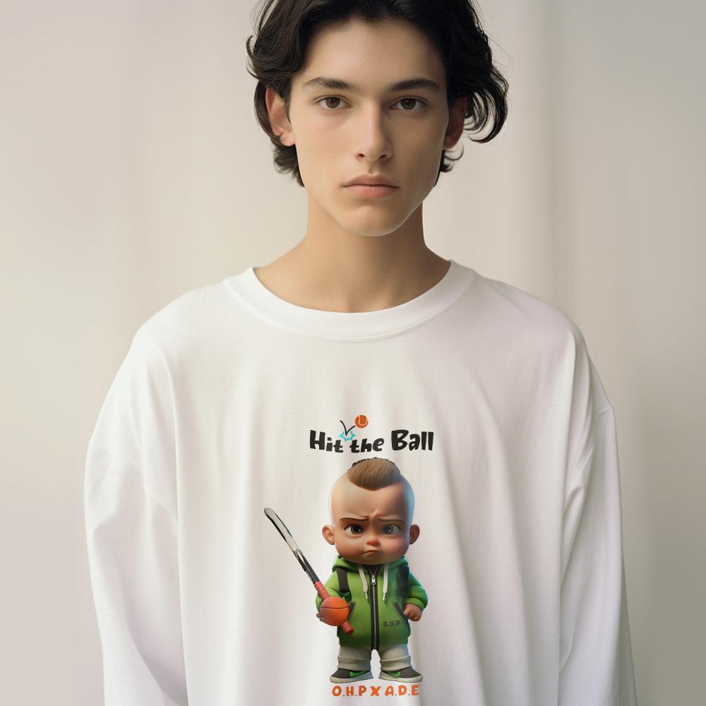 One Hundred Percent Ohp X Aidaeve Tennis Boy Basic Long Sleeve T-Shirt