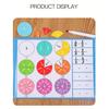 Kids Magnetic Fraction Math Montessori Toys Wooden Fraction Book Set Arithmetic Teaching Aid Kids Educational Learning Toys