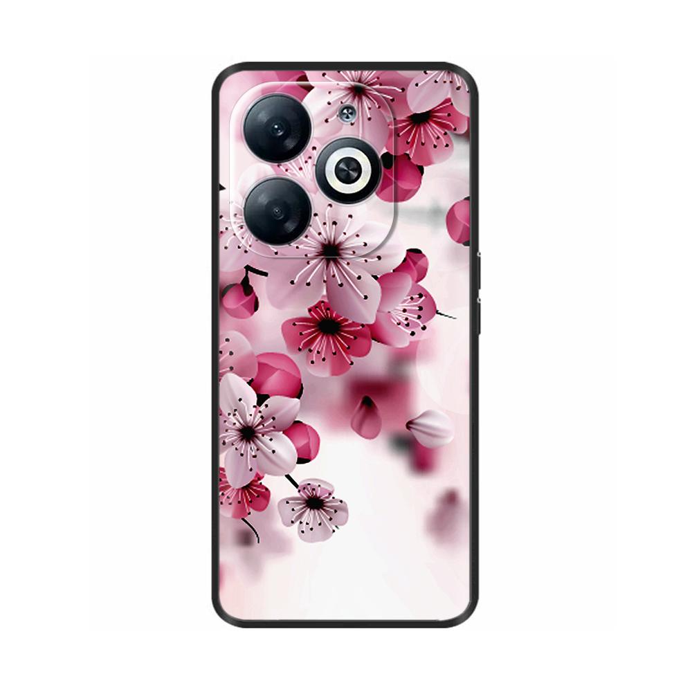 For Infinix Smart 8 Case Cover Funda Black Soft Silicone TPU Protective Phone Case For infinix Smart 8 Smart8 X6525 Bumper Coque