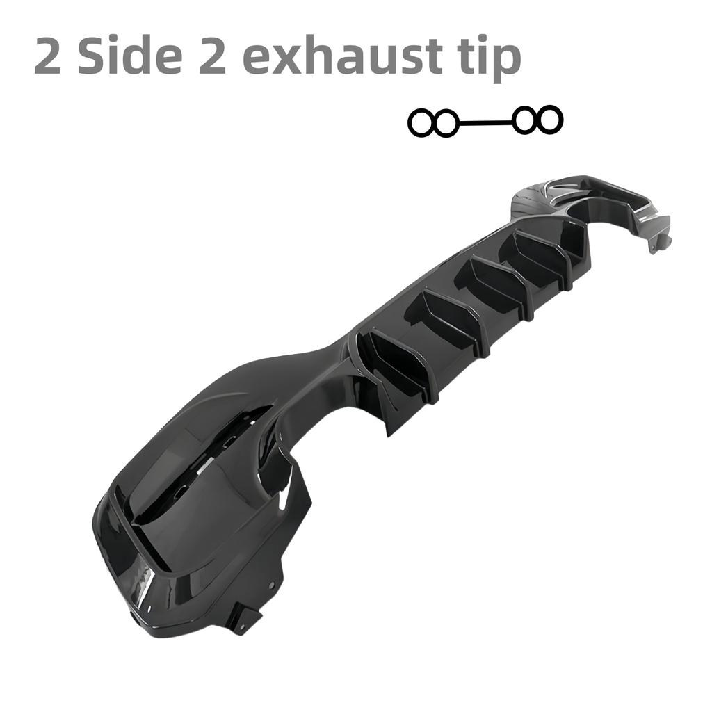 Diffuseurs Splitters Arrière Noir Brillant Style MP Pour BMW Série 1 M Sport F20 F21 M135i M140i 2015-2019 Kits Carrosserie Tuning