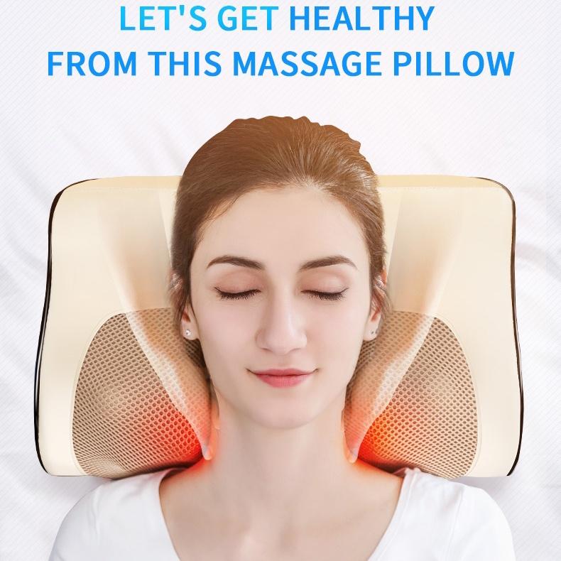 

Массажная подушка Jinkairui для спины и шеи, массажер для разминания, горячий компресс для снятия мышечной боли, подарок