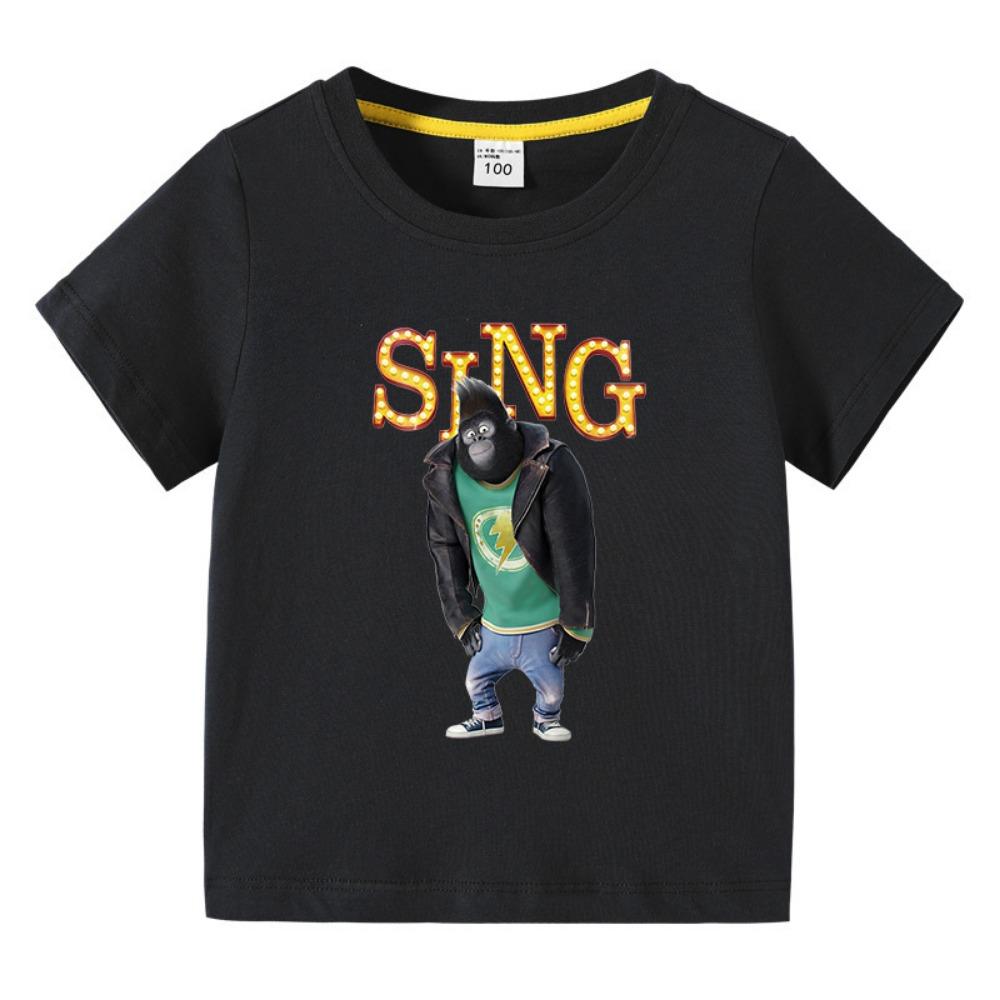 

Kids Clothing Short Sleeve t shirts Sing Movie Graphic Children s Summer Casual Cute Tee 110