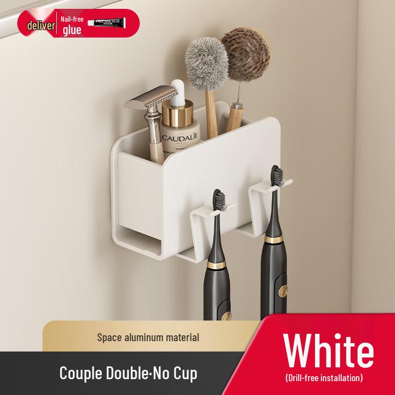 

DANLE Space Aluminum Wall-Mounted Toothbrush Organizer