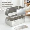 Stainless Steel Extra Large Enclosed Cat Litter Box - Odor & Splash Proof