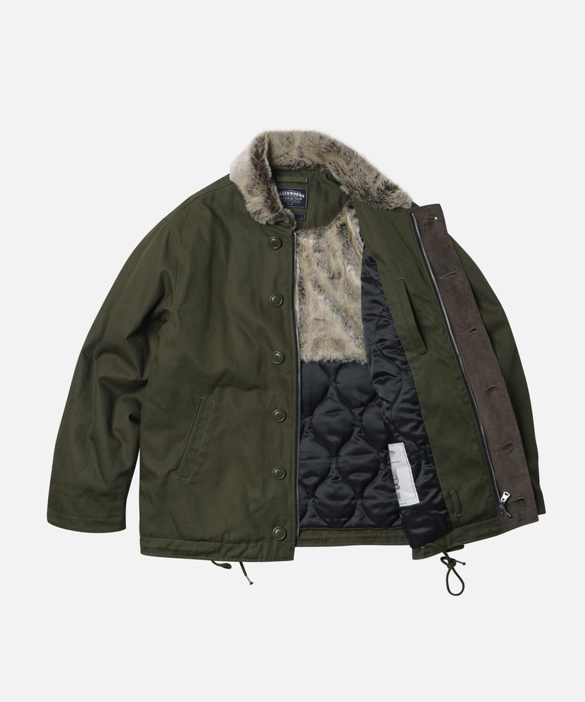 Frizmworks Edgar N-1 Deck Jacket _ Olive