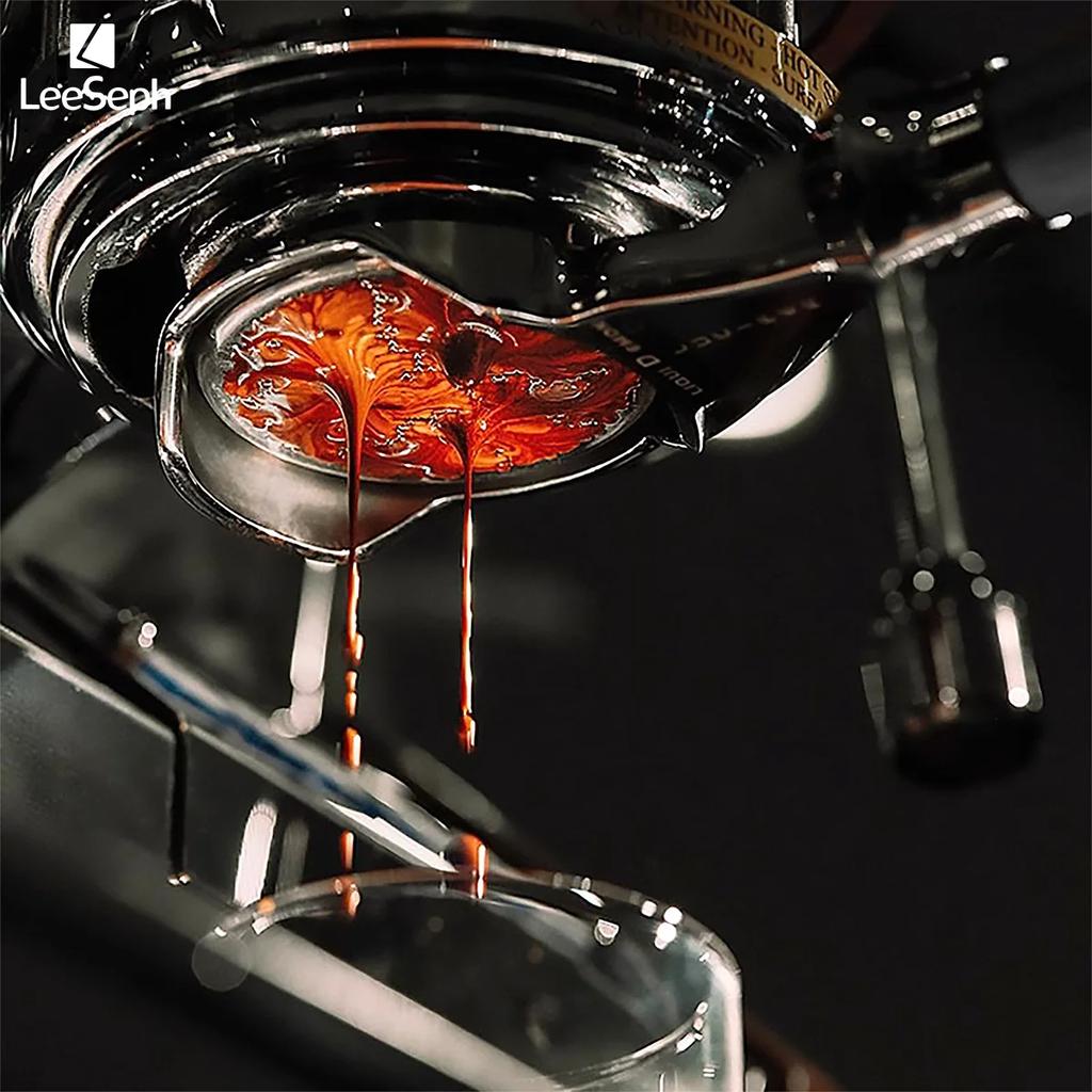 58mm Bottomless Portafilter for E61 Group Head 2 Ears, Portafilter with Stainless Steel Filter Basket, Coffee Accessories