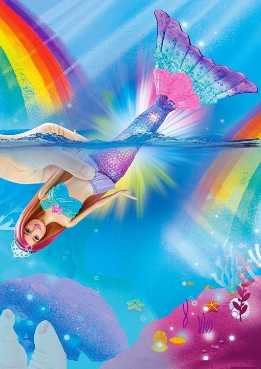 Lalka Barbie Malibu Syrenka Migoczące Światełka