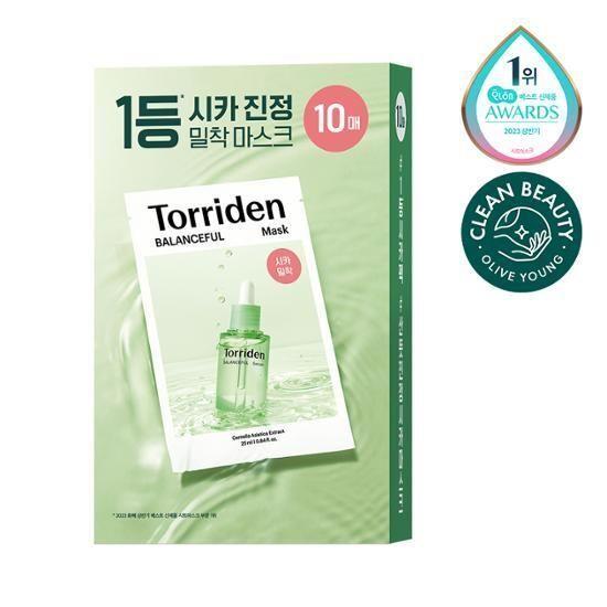 Toriden Mask 10-Sheet Package (3 Types) (Moisturizing/Soothing/Brightening)