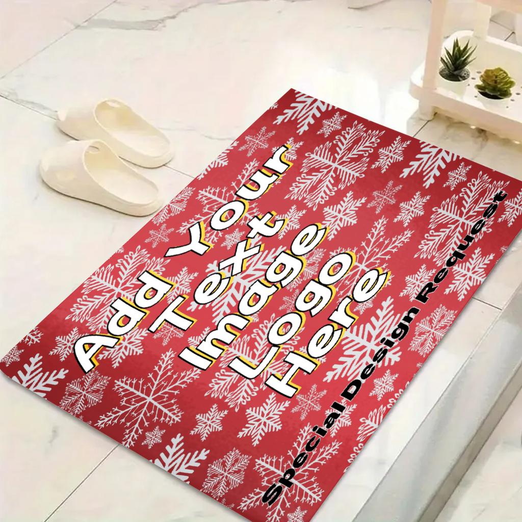 Personalized Doormat Custom Photo Rug Upload Your Logo Photo Soft Custom Rug For Front Door Christmas Gifts Home Decor Rug