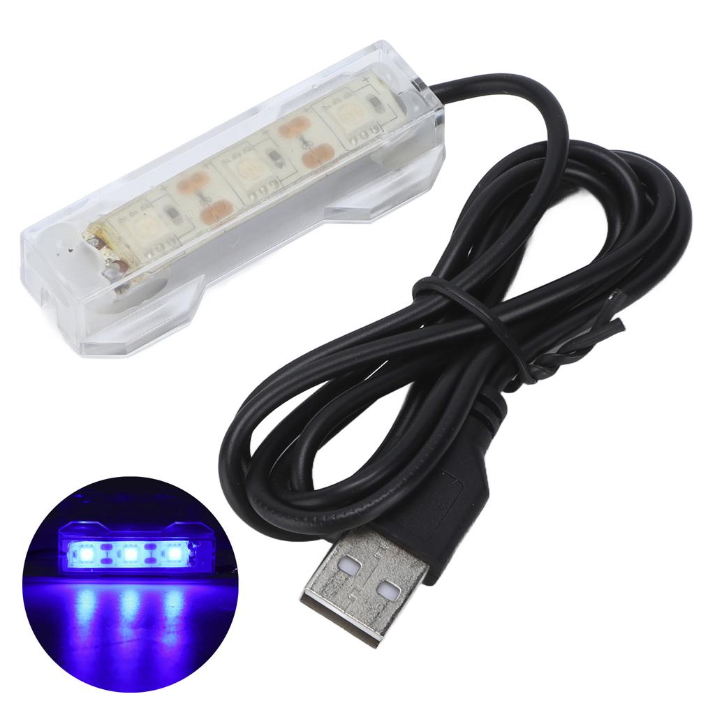 Aquarium Light USB Charging Plastic Fish Tank LED Light for Aquatic Plants LandscapeBlue
