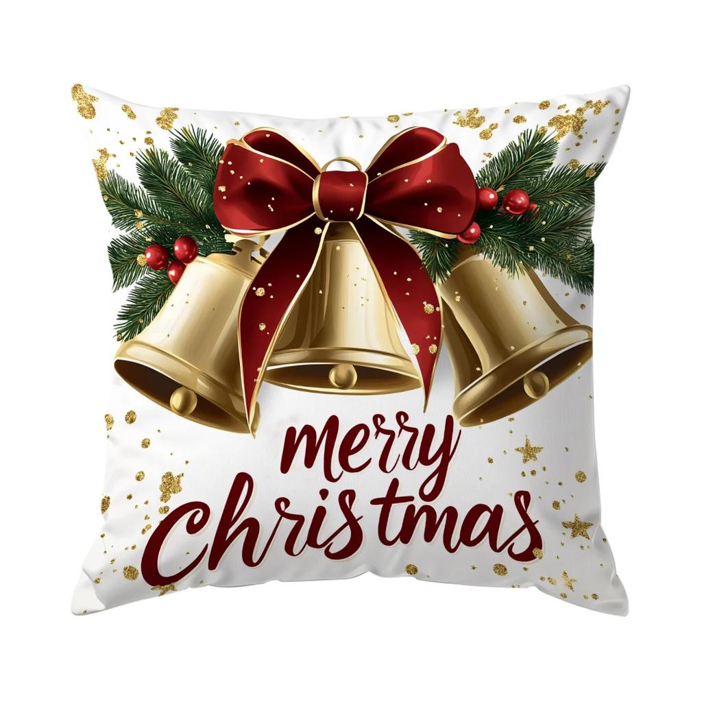 Retro Santa Claus Cushions Pillowcase Cushion Cover Throw Pillow Sofa Decoration Pillowcover Home Car Decor