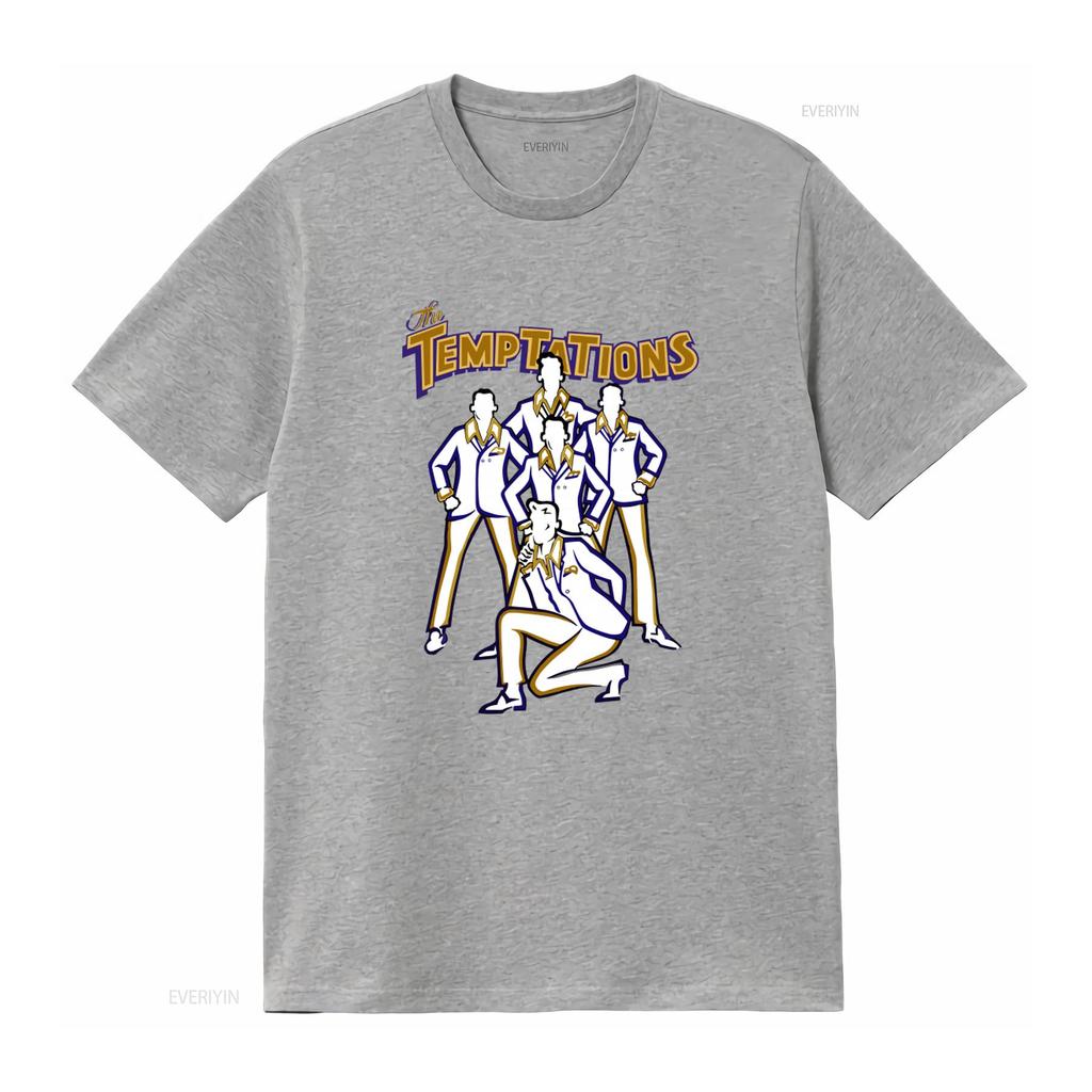 The Temptations Mens T Shirt Retro Soul Motown Band Artwork Funk Concert Music Legends Tour Merch Back to Front Album vintage