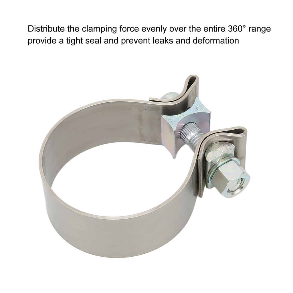   Exhaust Band   Clamps Rustproof Muffler Clamp High Hardness for Downpipe Header Manifold