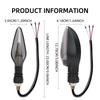 2PCS Motorcycle LED Turn Signal Lamp Warning Blinker Rear Tail Lights  Indicator Lights Dual Color DRL Running Light Universal