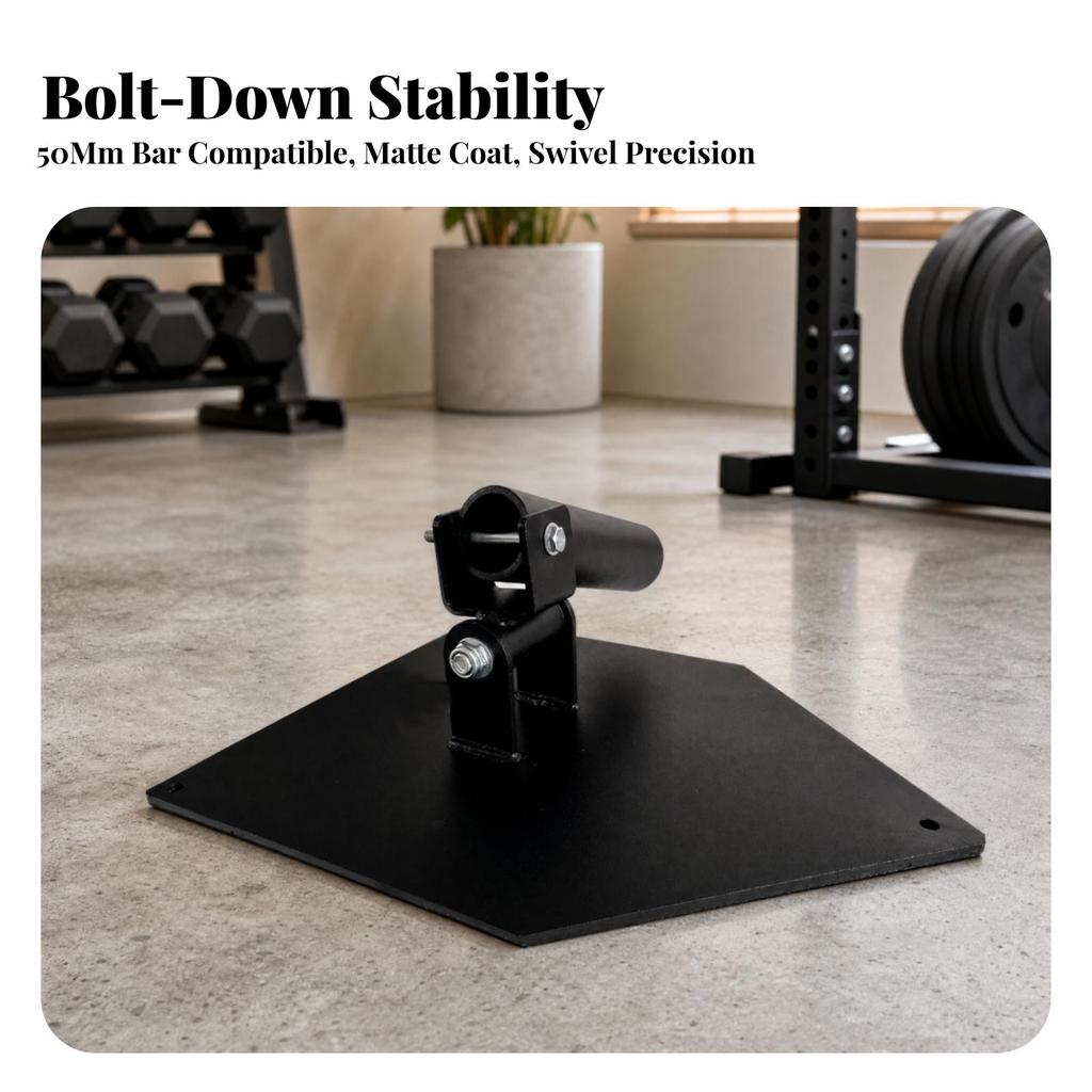 Landmine Barbell Attachment Non-Slip with Base Plate