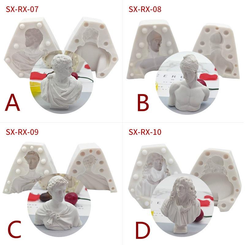 Portrait Silicone Mold Scented Candle Plaster Mold DIY Handmade Candle Mold